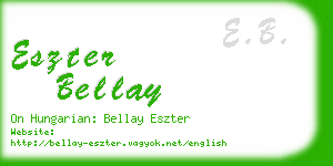 eszter bellay business card